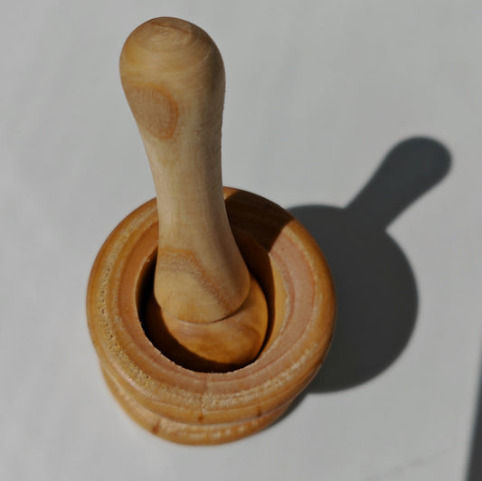 Bamboo Mortar and Pestle