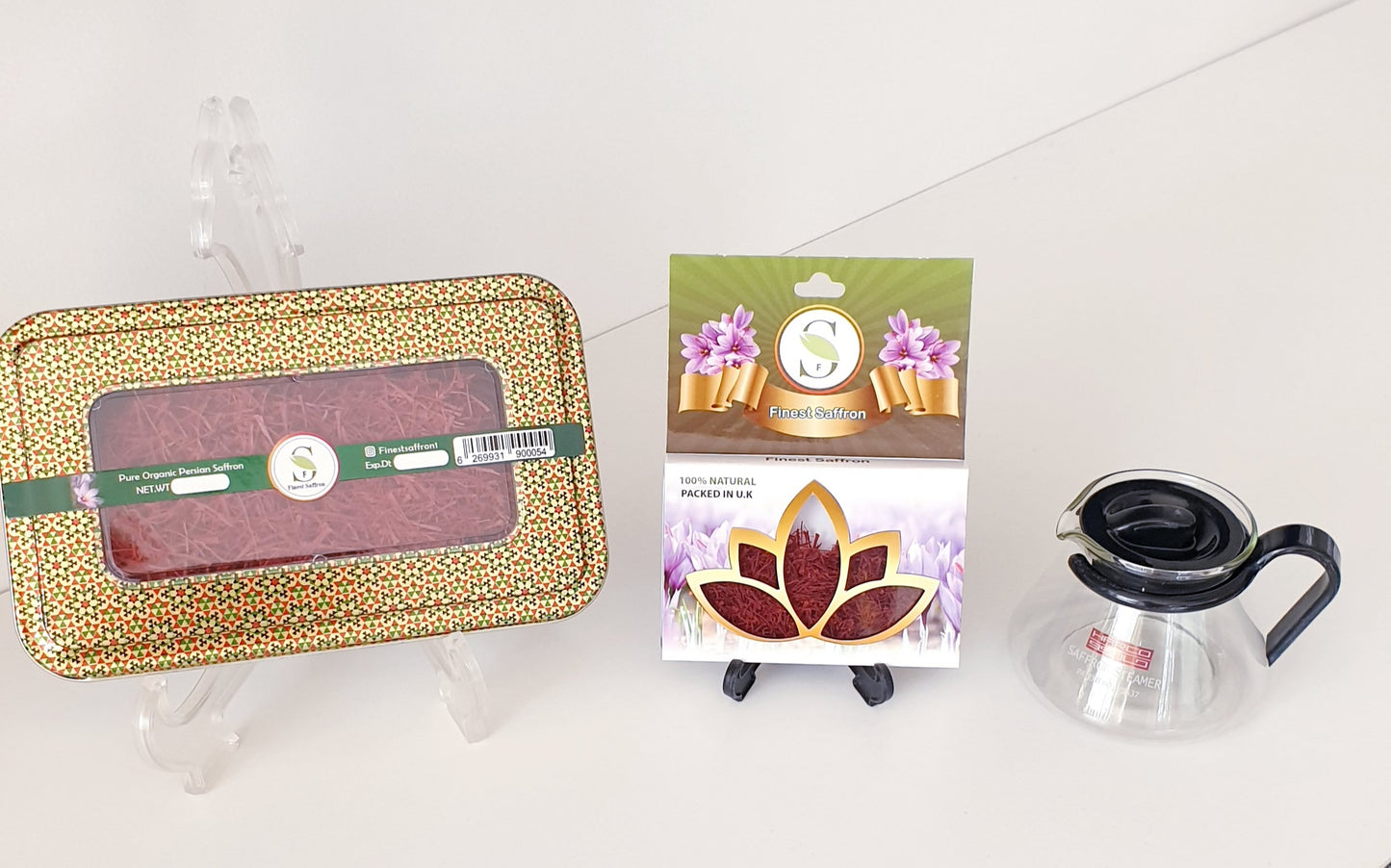Premium Grade one Negin Saffron Bundle (30g Negin Saffron+Free 2g sargol saffron and a steamer)